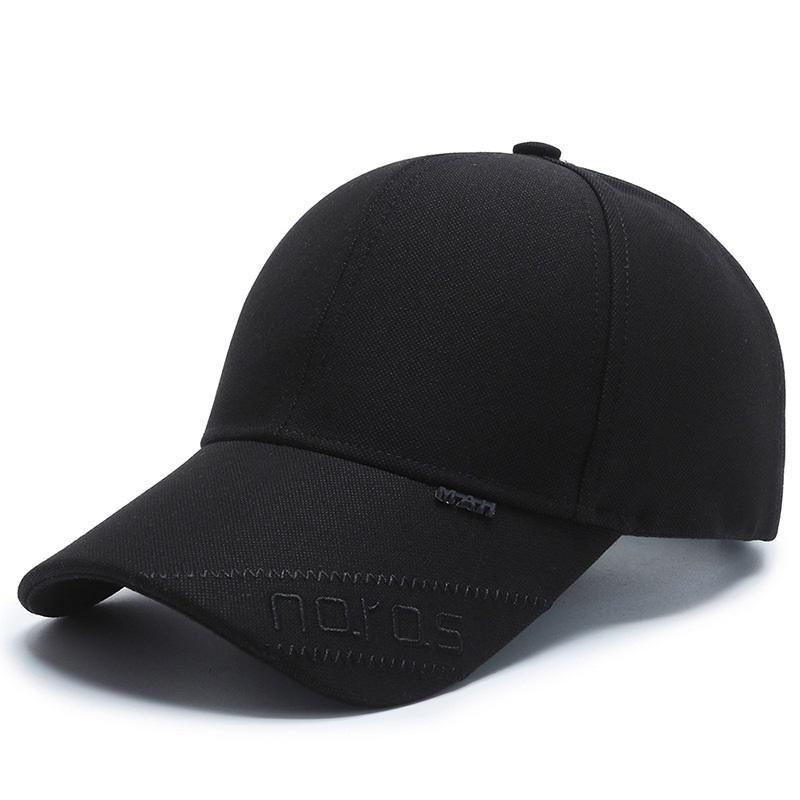 New Black Baseball Caps For Men Women Sunhat Solid Letter Sunscreen Cap Outdoor Fishing Running Hip Hop Baseball Hats Casquette