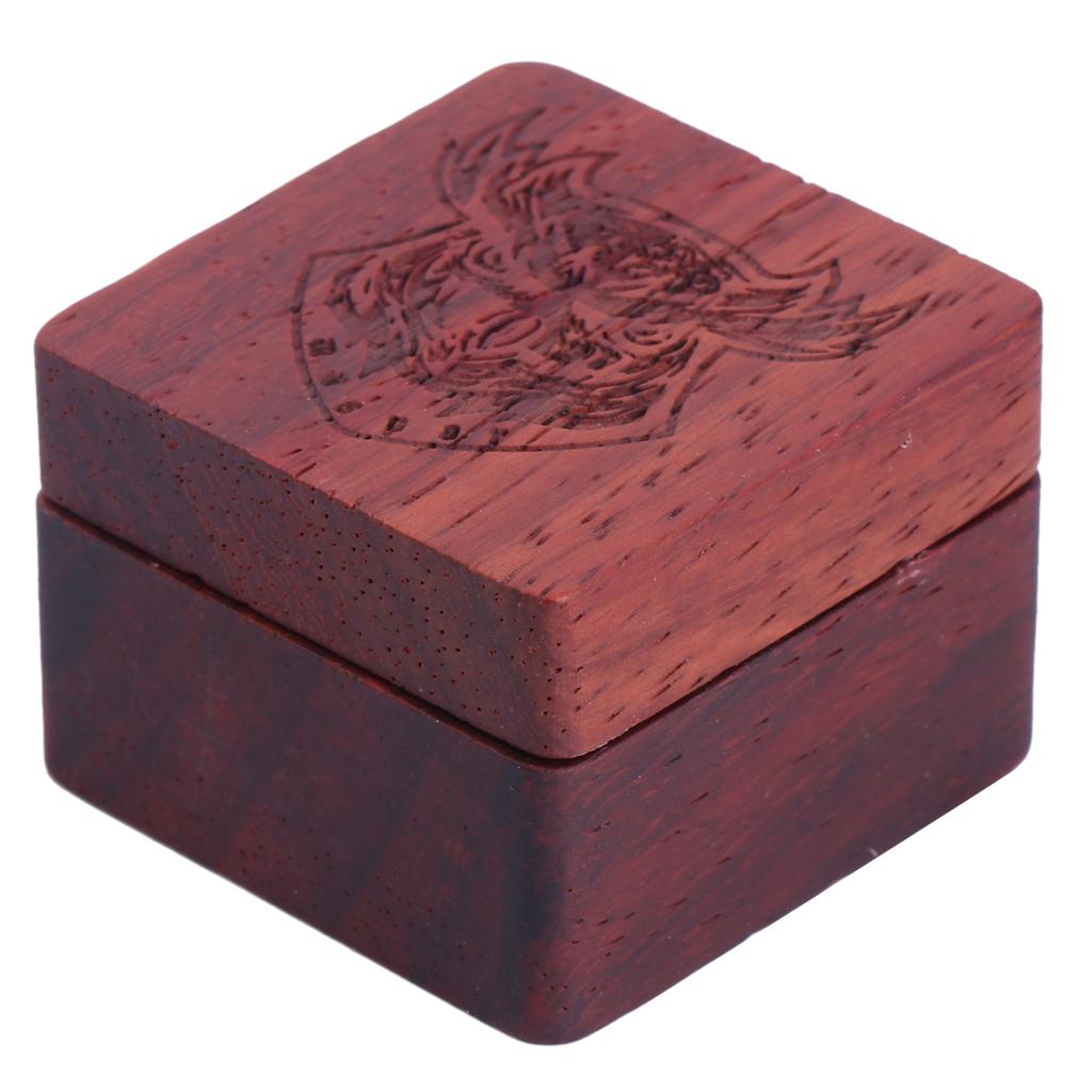 Wooden Guitar Pick Storage Box Container Portable Guitar Pick Box Holder Collector Gift for Guitarist, Musician