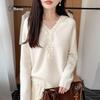 Zhenxu 100% Pure Wool Hand-Crocheted Hooded Sweater