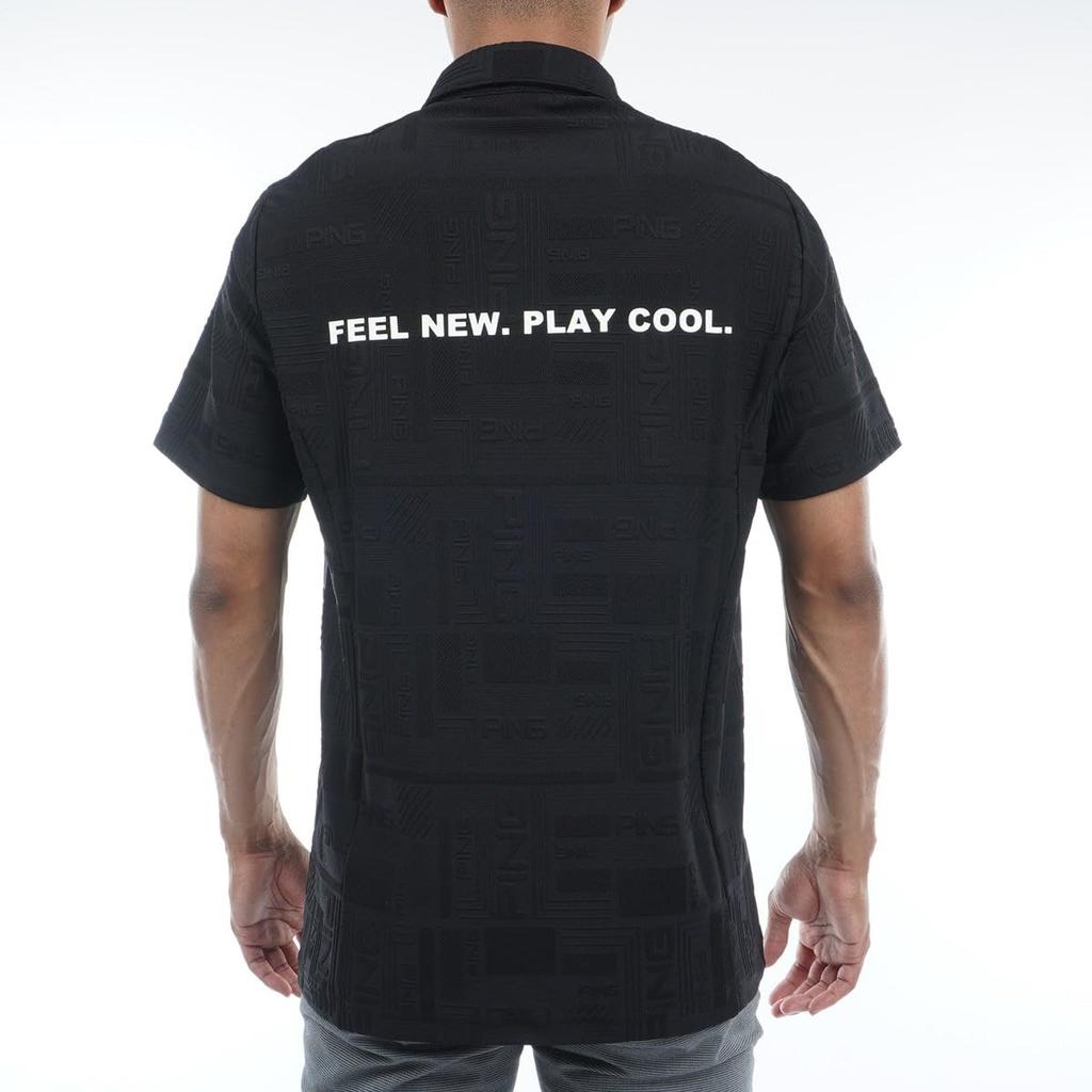 Ping Apparel Short Sleeve Polo Shirt Fits All Golf Size Size 3L Men's (All-Way Stretch, Teams) - 621-3260801 010_Black,