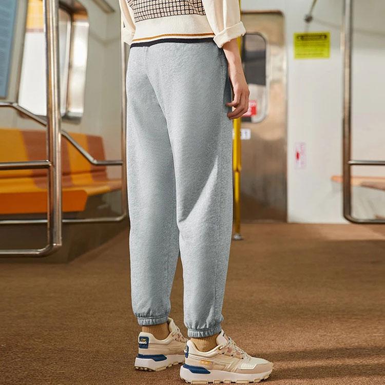 Li Ning Training Series Logo Reflective Beam Sports Pants Women Pants Gray AKLSG56-1