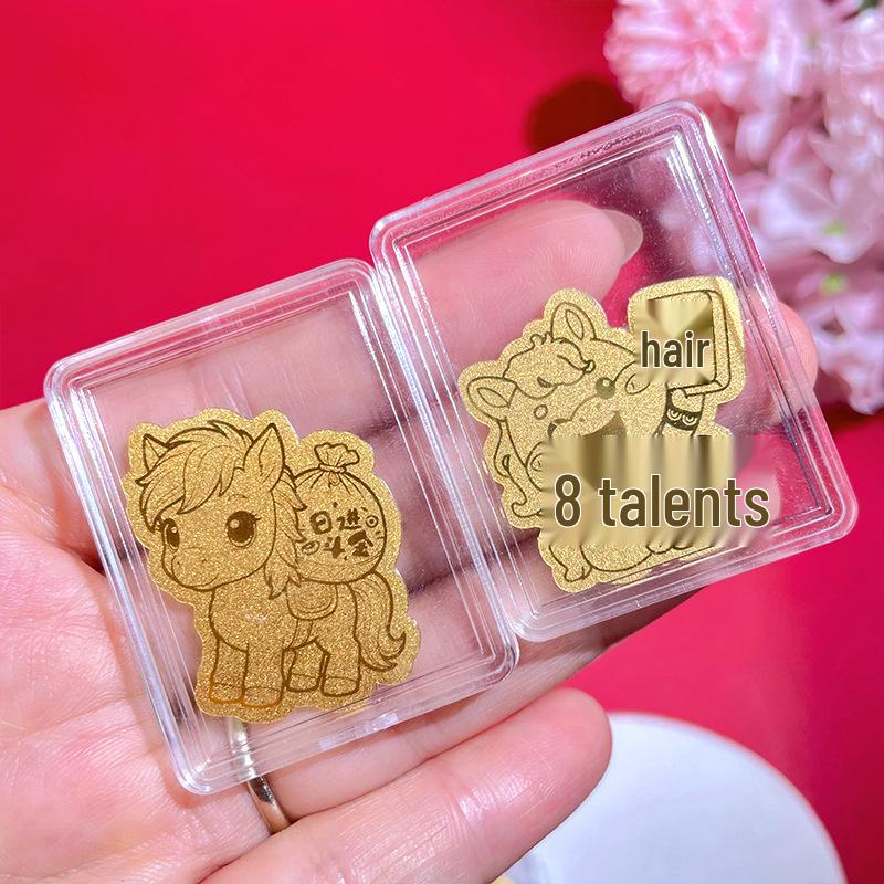 999 Pure Gold Wealth-Boosting Adhesive Phone Sticker - Gold Shop Traffic Gift