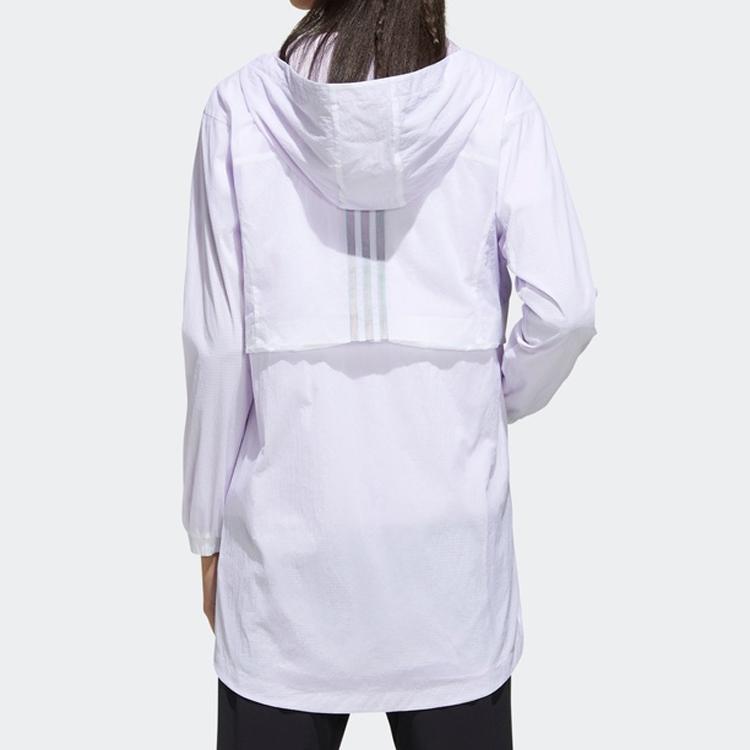 Adidas Neo Solid Color Long Coat Women Coats White FN6432