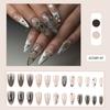 Waterproof Almond False Nail Glamorouses Rhinestones Press On Nail For Parties Event