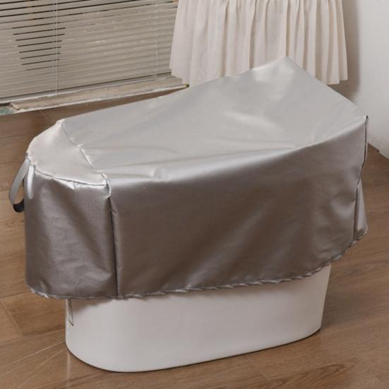 Yousheng Waterproof Toilet Cover Stain-Proof Fabric Easy to Clean Breathable Anti-Mildew Toilet Lid Cover for Home Bathroom Hotel Dormitory