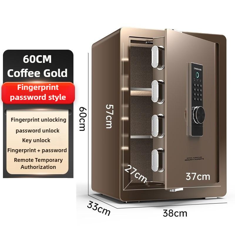 Anti-theft Alarm Digital Safe Deposit Box Small Home Office Safe Box All Steel Bedside Cabinet File Storage Rack