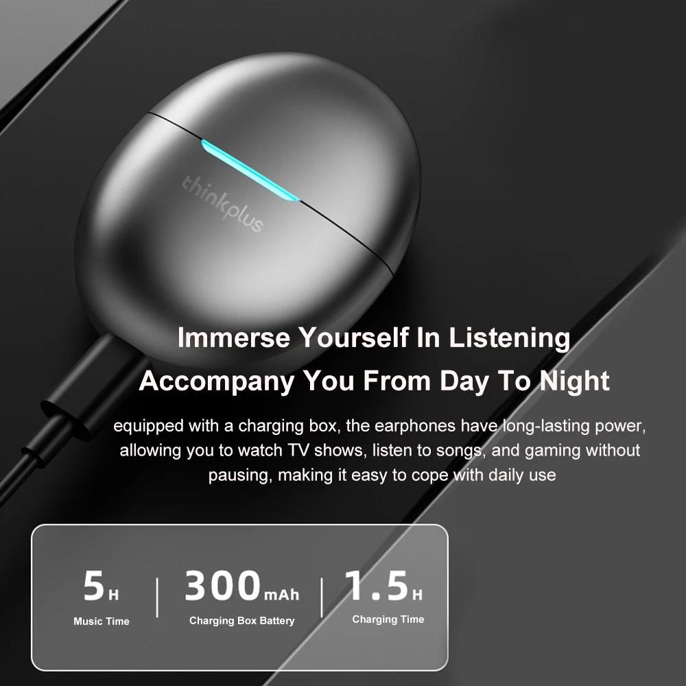Lenovo LP48 Wireless Earbuds with Mic Noise-Canceling Bluetooth 5.4 Technology Smart Noise-Canceling Headphones