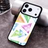 Watercolor Triangle Pattern Phone Case For iPhone 17,16e,15,14,13,12,11,Mini,Pro,MAX soft Silicone Cover