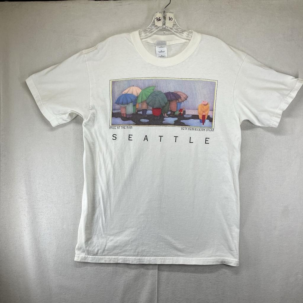 Vintage Smile At The Rain By Beth Hendrickson Logan T-Shirt Medium All Cotton