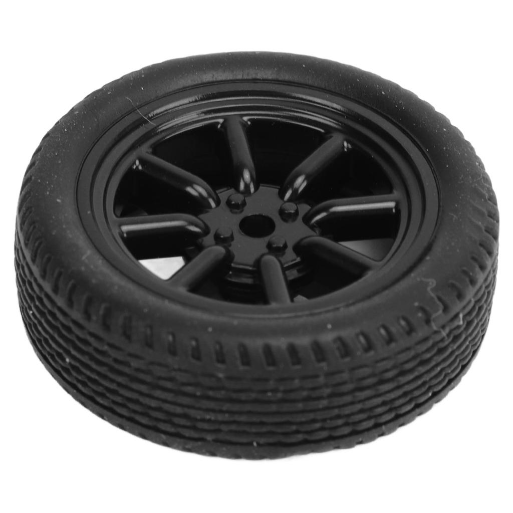 4 Pcs RC Car Tires LA0017 A86 Black 1cm Width 3cm Diameter Rubber Tire Replacement Part for LD?A86 Remote Control Car