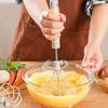 Stainless Steel Semi-Automatic Whisk Rotating Whisk Egg Beater Upgraded Egg Mixer  For Egg Milk