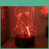 Rascal Does Not Dream Of A Dear Friend Mai Sakurajima 3d Touch Led Night Light With Remote Control For Bedroom Decor