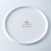 NARUMI Ramage Plate, 23cm, White, Floral Print, Cute and Stylish Deep Plate, Gift Boxed, 52468-5637