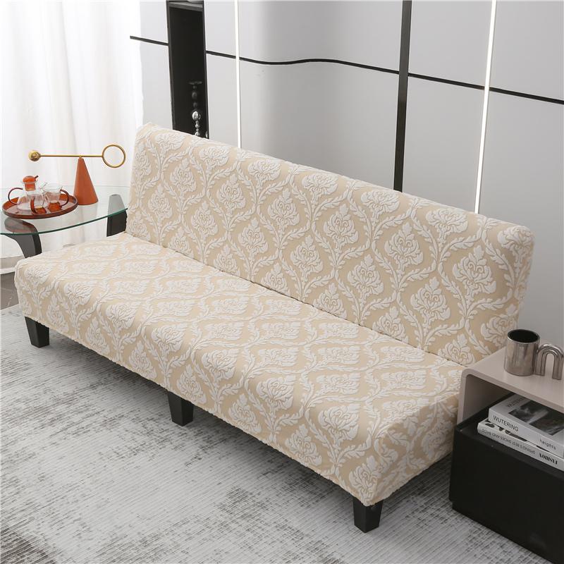Stretch Sofa Cover Folding Sofa Bed Slipcovers Couch Cover Without Armrest Elastic Fitted Sheet for Sofa Bed