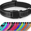 Reflective Dog Collar Sturdy Adjustable Pets Collar For Medium Large Dogs Soft Neoprene Padded Nylon for Medium Large Dogs