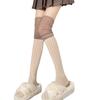 1 Pair Ruffle Thigh High Socks Tube Frilly Socks Long Tube Socks for Girl Over Knee Stockings Princess Style Dress Socks