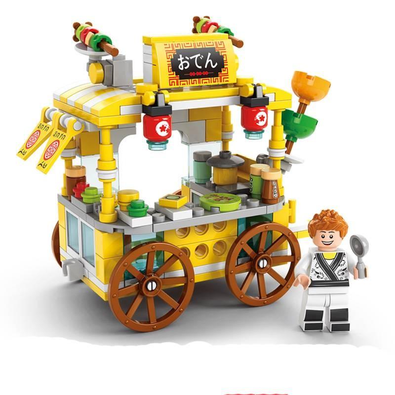 Building Block Dessert City Street View Model Kid Multi Shape Jigsaw Gift Puzzle