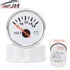 52mm Voltmeter 8-16V Voltmeter mit roter Hintergrundbeleuchtung für Wohnwagen, Marineboot, wasserdicht, Spannungsanzeige 12V 24V