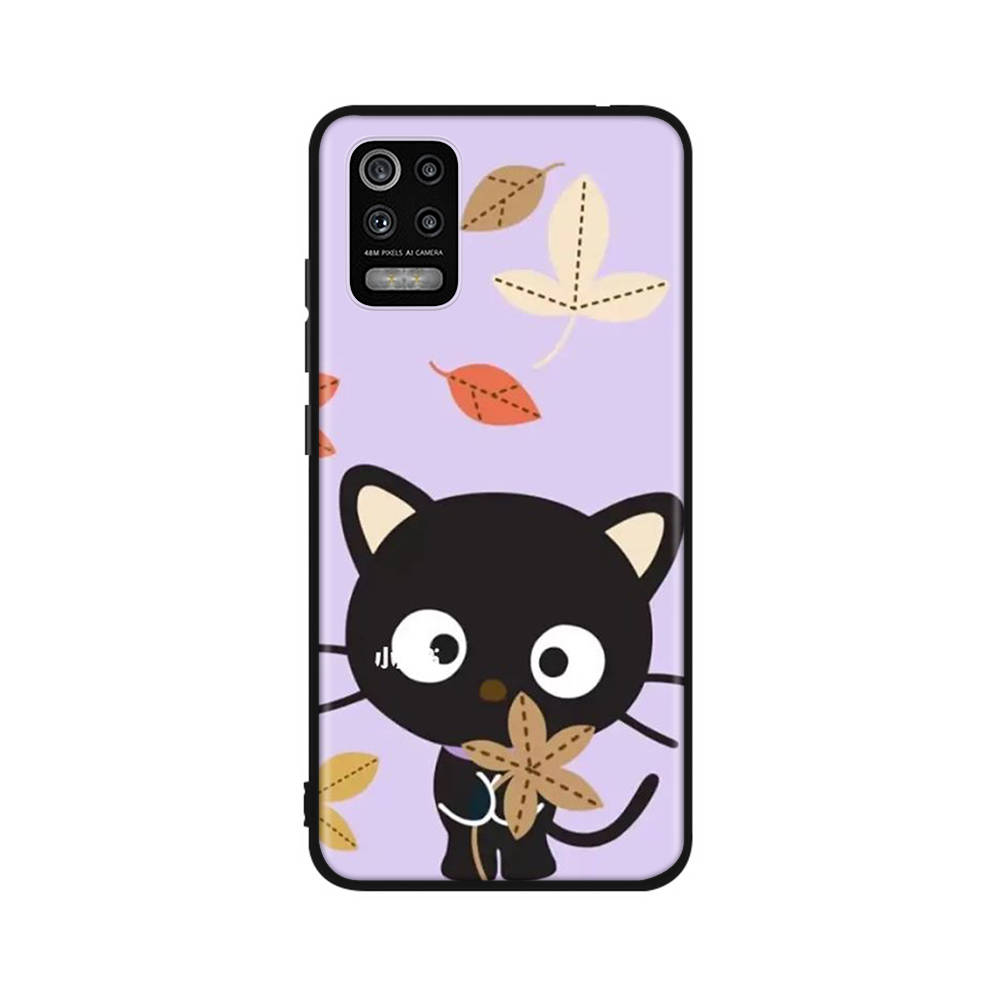 KT76 Niedliche Chococat Hülle für Samsung A04 A14 A23 A34 A54 M23 M33 M52 M53 Realme 10 9 C30S C35 C55 VIVO Y02S Y21 Y33S Y51 X80 Pro Klare Hülle