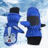 3-5Y Waterproof Kids Ski Gloves Winter Cycling Gloves Anti-Slip Gloves Warm Thick Fleece Snowboarding Mittens Gloves