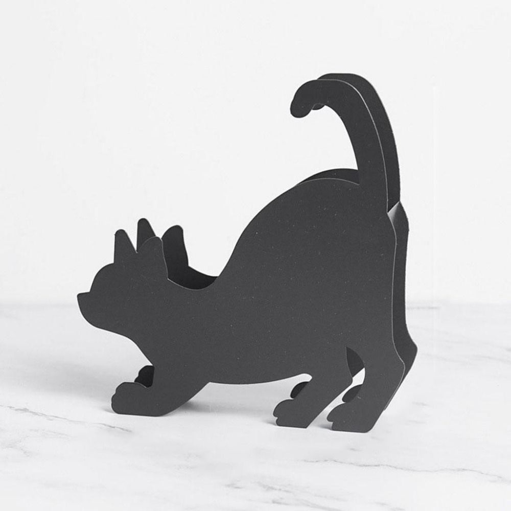 Handicraft Animal Mosquito Coil Box Iron Craft Cat Stand Rack Cat Mosquito Coil Holder  Home DEcor