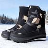 Men's Cotton Boots with Winter Velvet Thickened Outdoor Leisure Hiking Boots Snow Boots Waterproof Anti Slip Men's Cotton Shoes
