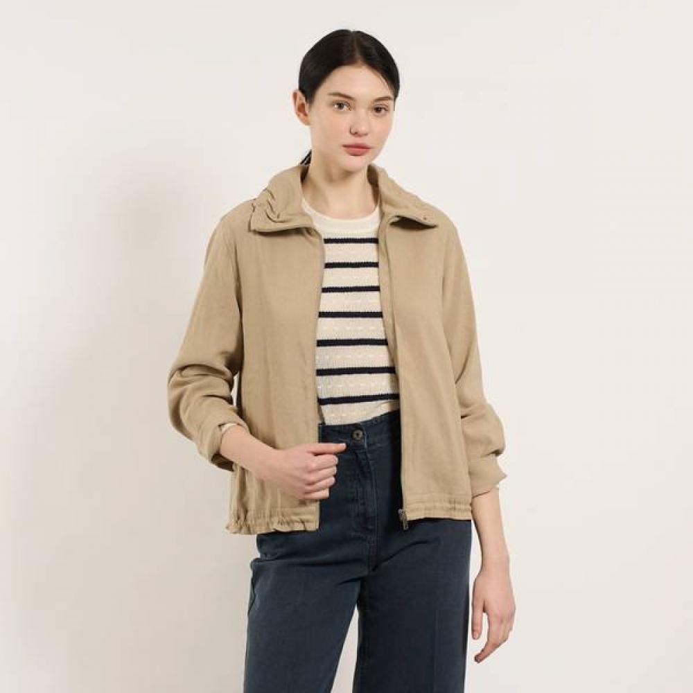 

Bcbg Big Collar Linen Jumper B5m3r118 beige (72)/77