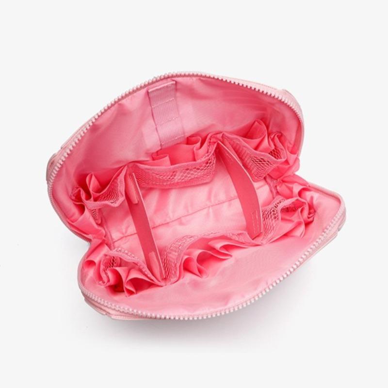 1pcs Striped PVC Storage Bag Large Capacity Outdoor Travel Toiletries Organizer Pouch Portable Travel Cosmetic Bag