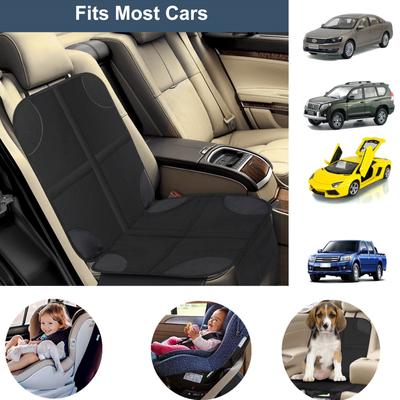 Car Seat Protector with Thickest Padding Oxford-Cloth Child Baby Seat Protector with Storage Pockets Non-Slip Pets Cover