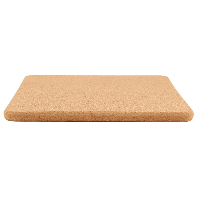 AD23-High Density Thick Square Cork Pad Cork Coaster For Hot Dishes, 8 Inch Heat Resistant