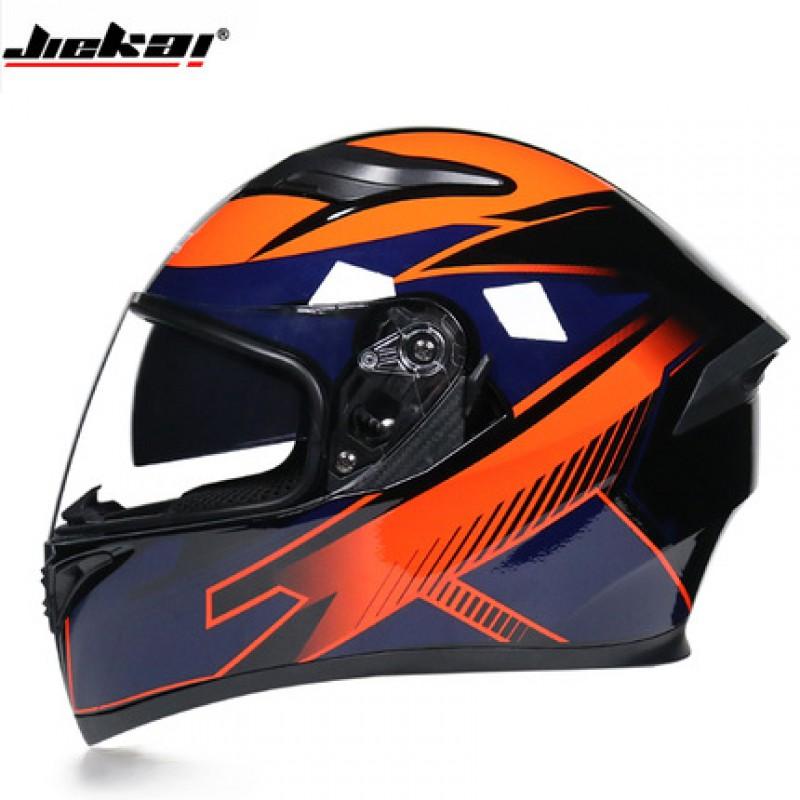 Dual Lens Motorcycle Helmet Off-Road ATV Scooter Riding Full Face Safety Women Men Adult ABS Material