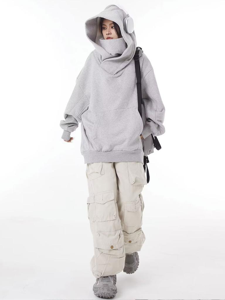 Women's Hooded Sweatshirt Thickened Loose Comfortable Autumn Winter Outerwear Warmest Harajuku Clothes