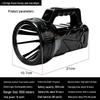 Rechargeable High-Power Handheld Spotlight - Super Bright, Long Range, Ideal for Home, Emergency, Outdoor Patrol, and Fishing.