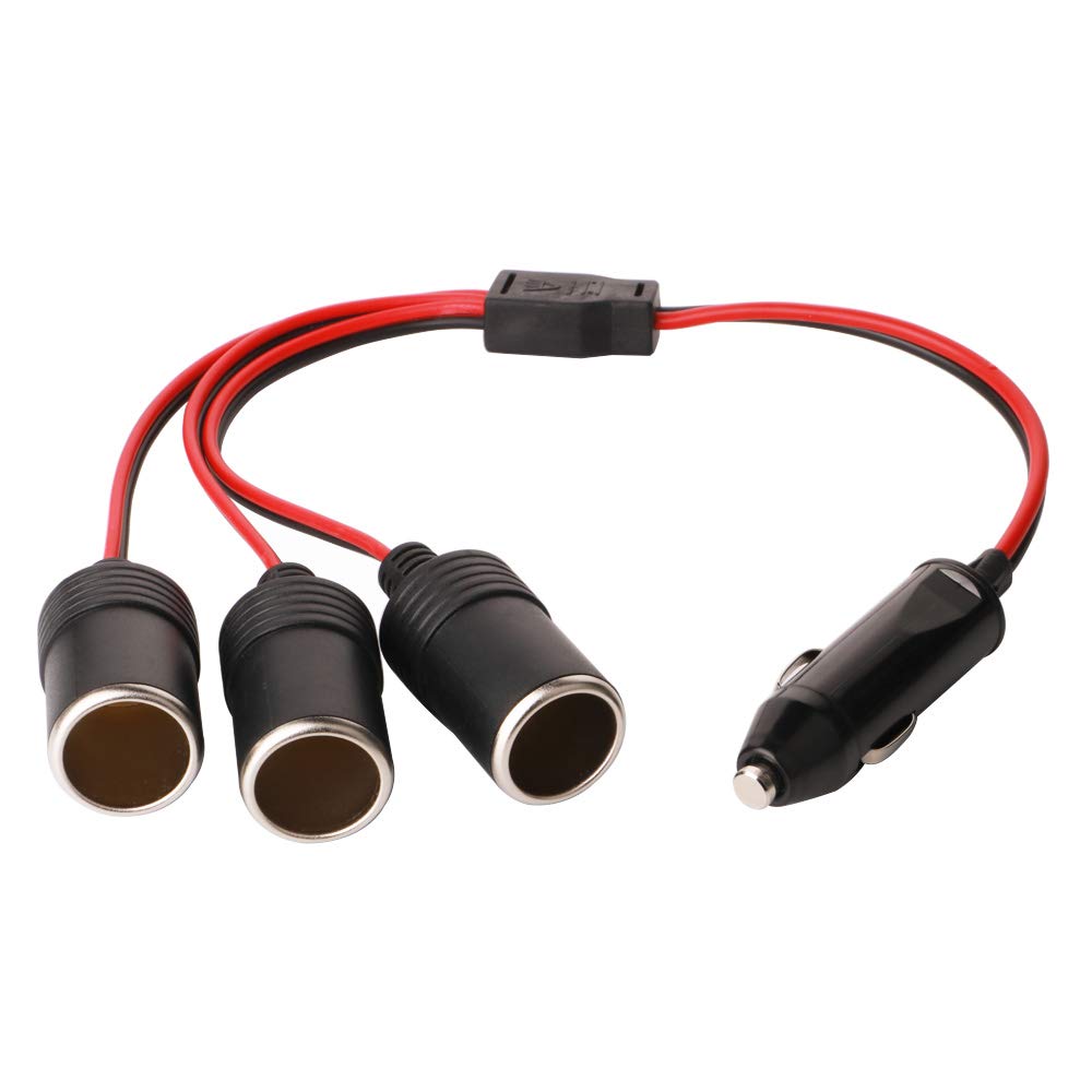 GTIWUNG Car Cigarette Lighter, Cigarette Lighter Socket, Compatible with /24V, 3 Rears, DC Power