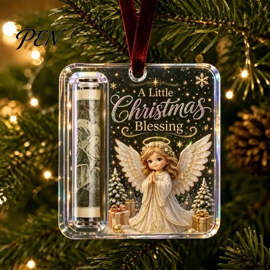 Stocking Stuffer Money Holder Personalized Christmas Cash Ornament, Custom Acrylic Clip for Holiday Versatile Tree Decorations, Unique Hanging