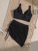 2025 High Waist Mesh Kordelzug Bikini Set für Damen