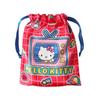 Small Planet Sanrio Ribbon Drawstring Bag Hello Kitty Sticker Mix