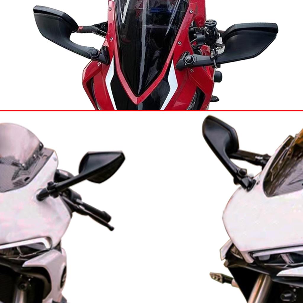 Black Side Mirrors for Motorcycle