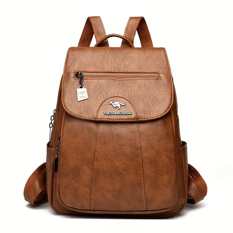 Women s Backpack Student Anti-theft Backpack светло-коричневого
