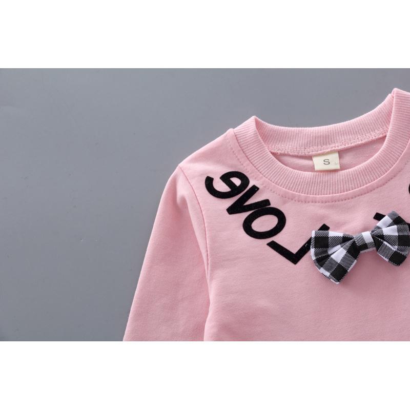 Herbst-Neuheit im koreanischen Stil für Kinder, gefälschtes Zweiteiler-Set mit Langarm-Oberteil und langer Hose für Mädchen, Kinderkleidung