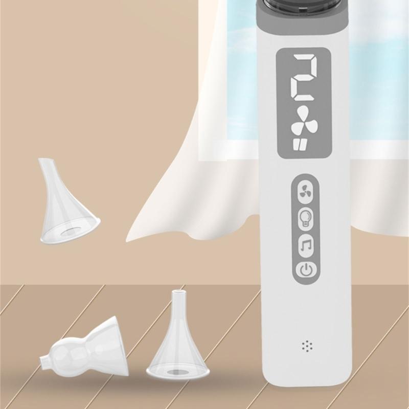 Baby Nose Sucker Set Electric Suction with 3 Gentle Tip Electric Nose Suction Device Gentle Nasal Aspiration for Infant