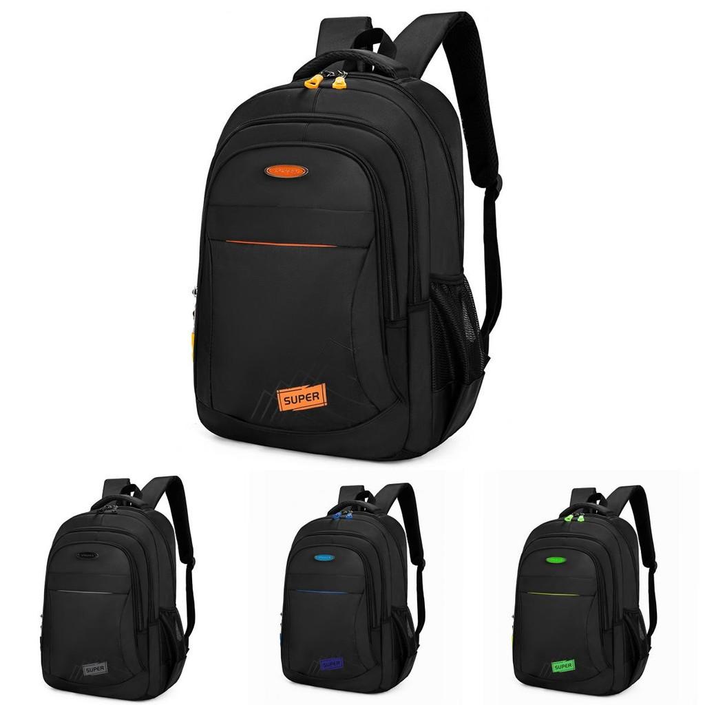 Letter Super Backpack Double Zipper Compartments Large Capacity Computer Bag