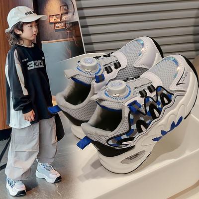 New Autumn Boys and Girls Lightweight Breathable Running Leisure Mesh Comfortable Soft Sole Sports Shoes