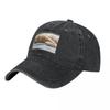 Schlafender langhaariger roter Kater Baseballkappen Mode gewaschene Jeanshüte Outdoor verstellbare Kappe Sport Baseball Cowboyhut