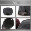 BUZZxSELECTION Hunting Winter Fleece Knit with Leather CAP166 Men's Cap, Fall/Winter Detail, (Navy)