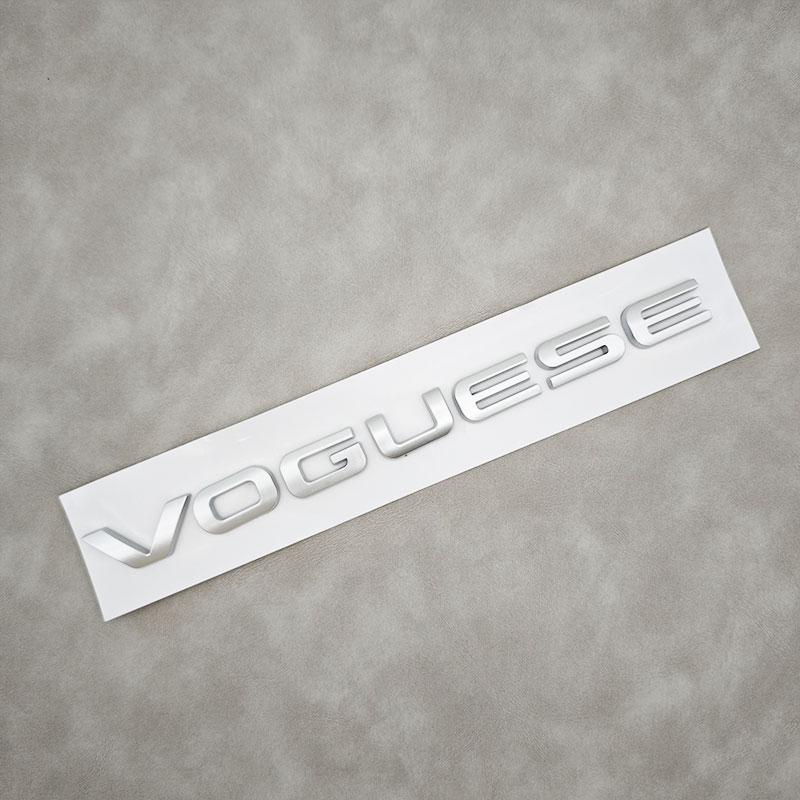 1 szt. 3D ABS Litery Logo VOGUESE Naklejki na Tylny Bagażnik Samochodu Odznaka do Range Rover Executive Wydłużona Edycja Akcesoria