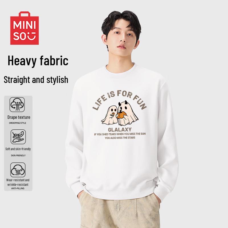 

MINISO Men s Cartoon Graphic Pullover Sweatshirt 3XL