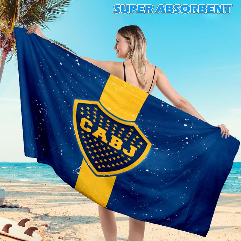 1PC Boca Juniors Crest Design Beach Towel, Microfiber Beach Towel, Perfect For Pool, Beach, Travel, Home Decor Beach Party Fan Gifts
