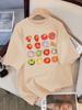 Tomato Variety Collection Chart T Shirt Female Summer Fashion Clothes Cotton Street Short Sleeve Casual Hip Hop T-Shirts