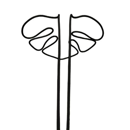 Stojan na rostliny ve tvaru monstery, odolný proti korozi, jednoduchá instalace, podpěra pro květináče, kůl ve tvaru květiny